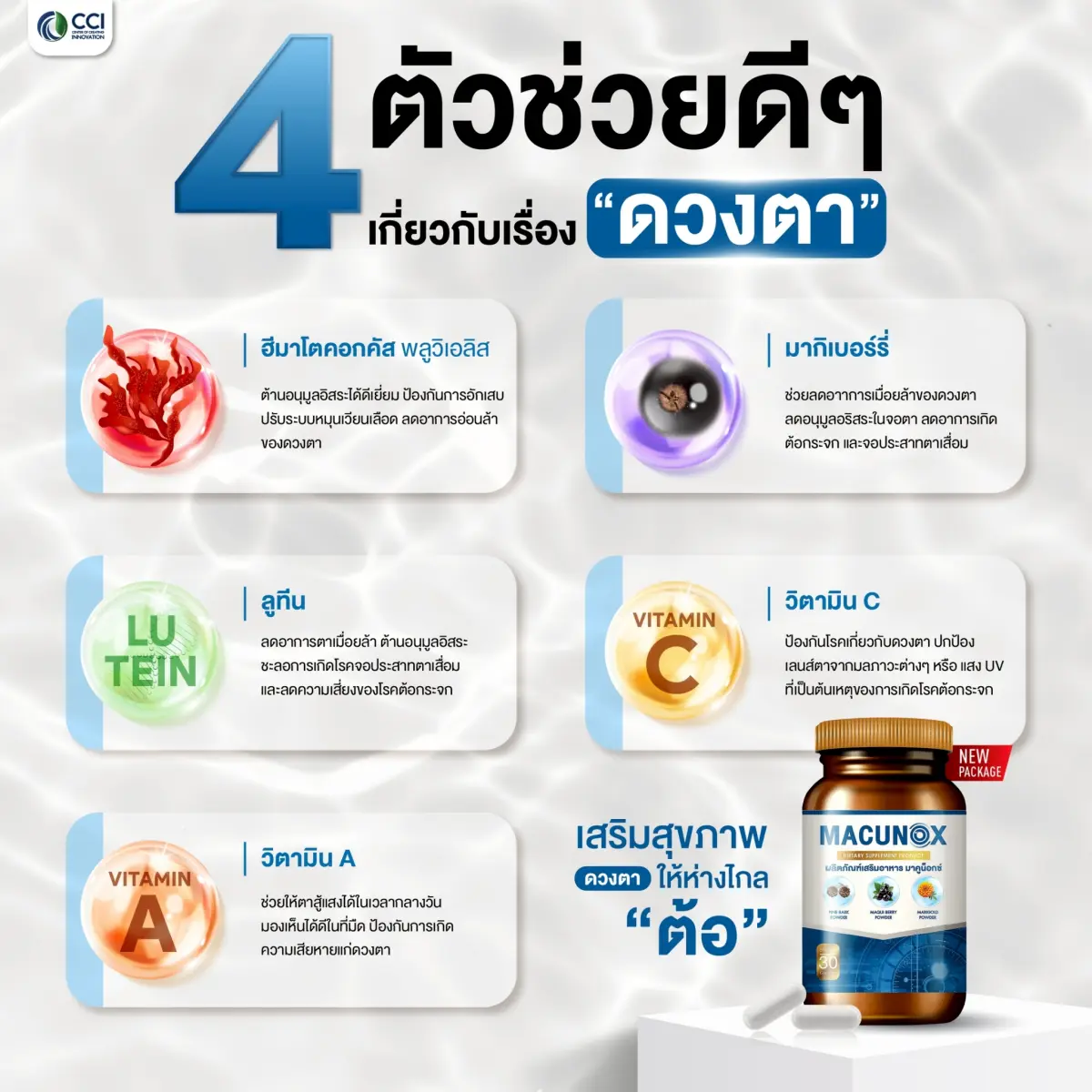 4 สารอาหารบำรุงสายตา ลูทีน วิตามิน A C และสารต้านอนุมูลอิสระ