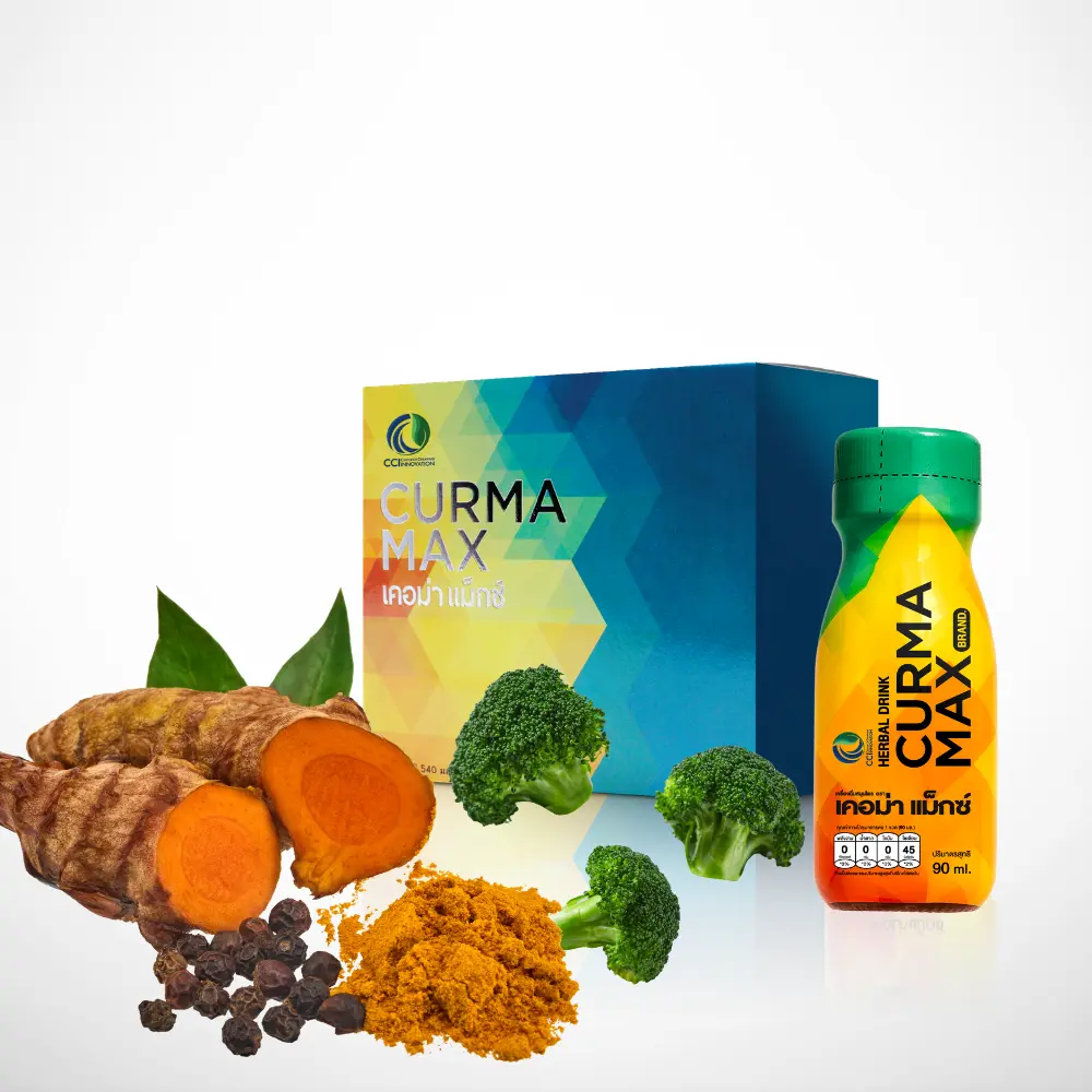 เคอมาแม็กซ์ Curma Max เครื่องดื่มสมุนไพรสกัดเข้มข้น แก้กรดไหลย้อนเฉียบพลัน แบบน้ำ