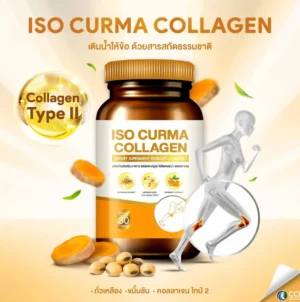 ISO Curma Collagen Type II อาหารเสริมคอลลาเจน สำหรับข้อเข่า ข้อเสื่อม บรรเทาอาการปวดข้อ 30 แคปซูล