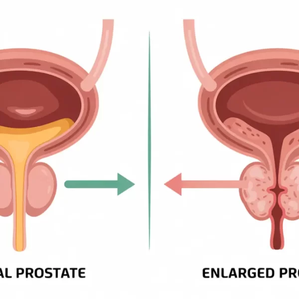 ปัสสาวะไม่สุดในผู้ชาย เกิดจากอ…