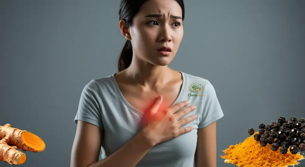 แสบร้อนกลางอก แก้ยังไง? สมุนไพรกรดไหลย้อน