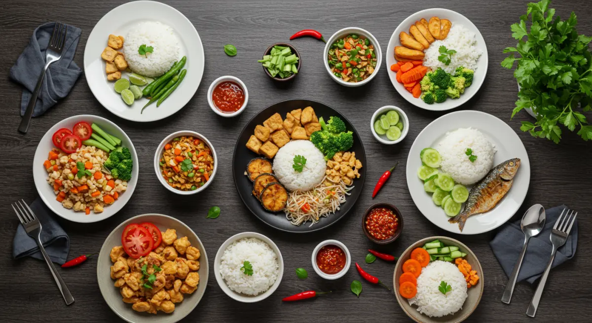 เมนูกรดไหลย้อน 7 วัน อาหารไทยย่อยง่าย เช่น ข้าว ปลา ผัก และโปรตีนไขมันต่ำ