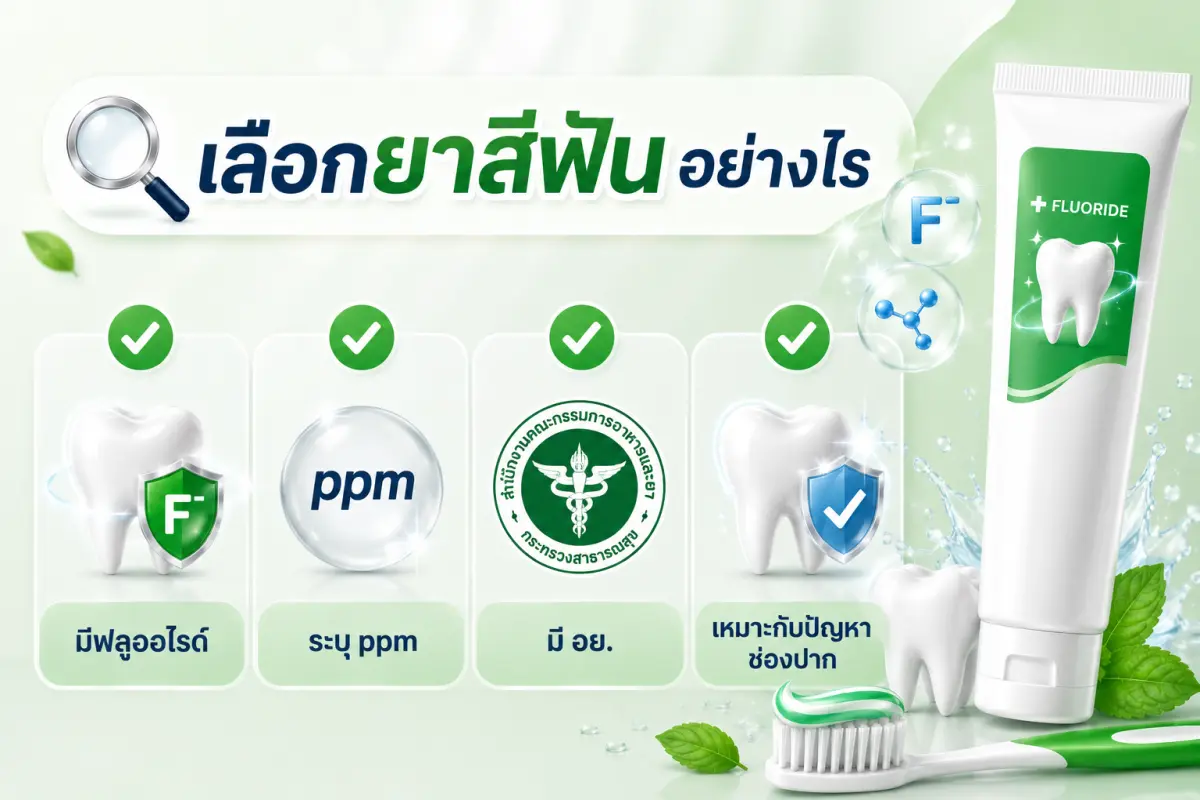 วิธีเลือกยาสีฟันฟลูออไรด์ให้เหมาะกับสุขภาพช่องปาก
