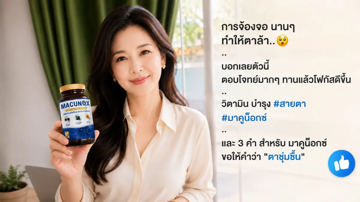 Macunox รีวิว อาหารเสริมบำรุงสายตาสำหรับคนทำงานหน้าคอมและจ้องจอนาน