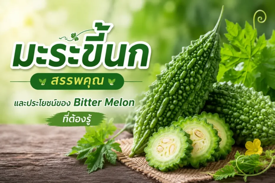 มะระขี้นกสด พร้อมข้อมูลสรรพคุณและประโยชน์ของ Bitter Melon ต่อสุขภาพและระบบย่อยอาหาร